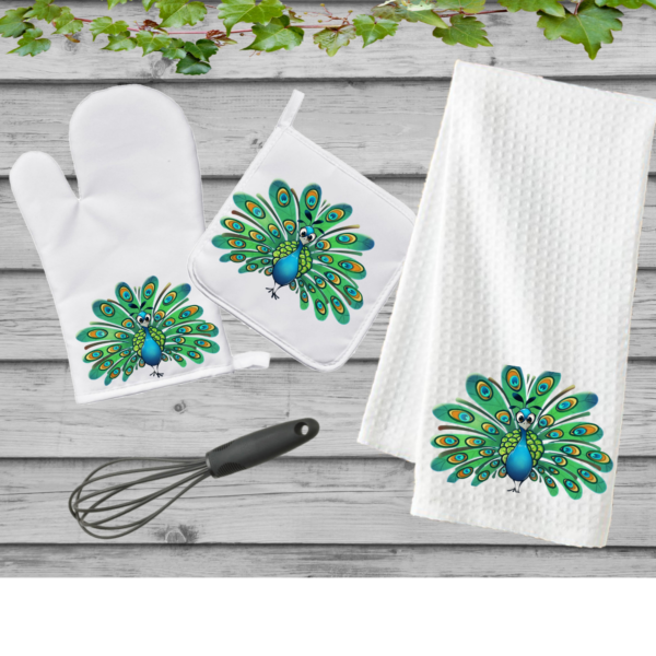 3 Piece Kitchen set Peacock